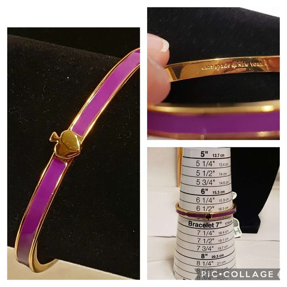 Kate Spade Purple Enamel Hinge Bracelet